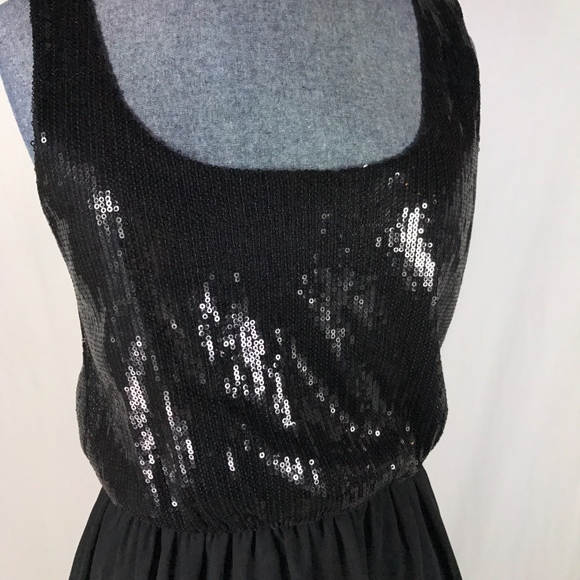 Nollie Women's Size M Black Solid Dress w/ Sequins - Picture 1 of 8